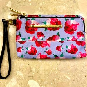 Betsey Johnson Floral Wristlet NWOT